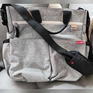 Gray Skip*Hop diaper bag